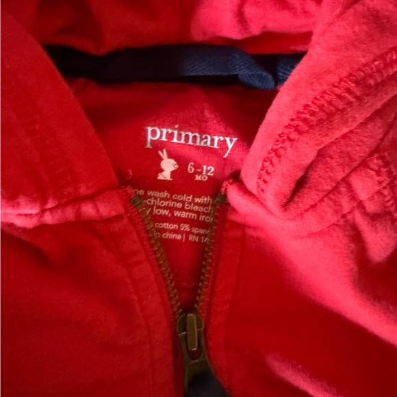 Primary zip hoodie 6-12m​​ - Picture 3 of 3
